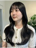 韓国くびれヘアー×透明感オリーブグレー！