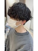横浜★メンズパーマ波巻きスパイラルマッシュ