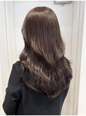ロング顔周りレイヤー韓国ヘアくびれヘア美髪_ba546961