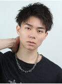 爽やかツイストアップバング