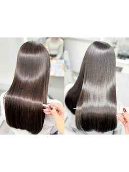 【髪質改善/縮毛矯正特化サロン】弱酸性縮毛矯正だからできる感動の仕上がり!ずっと触っていたくなる艶髪へ