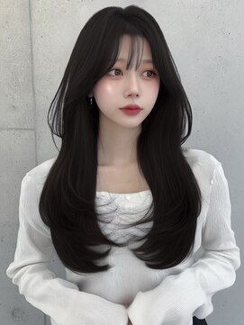 ユーフォリア 渋谷グランデ(Euphoria SHIBUYA GRANDE) 韓国レイヤー 暗髪 ダークグレー SAYAKA