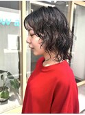 レイヤーウルフ×パーマ【シン】【ラッキーヘア加古川】