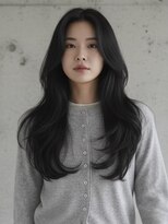 エイチ ウルフカット 大阪梅田(811) レイヤーボブヘアカラーバレイヤージュ50代くるみちゃんヘア
