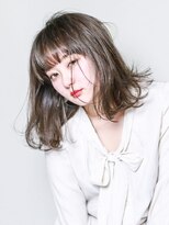 テトヘアー(teto hair)&nbsp;bob[ロブ、ボブ、ハイライト、グレージュ、外国人風]