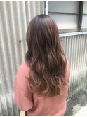 レイヤースタイル 秋のラベンダーアッシュ