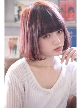 エイチ(H eitf) 【H原宿/小島遥香】ピンクグレージュ『ゆるボブ』