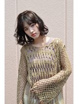 レイジーアワーズ(Lazy Hours)&nbsp;ニュアンスカラー×ナチュラルウエーブボブ[20代/30代/40代]