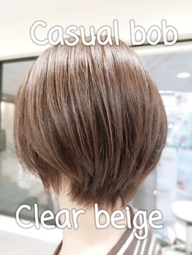 ピュア プレイス ラボ(PURE PLACE LABO) 【PURE PLACE×北島】 カジュアルボブ×クリアベージュ