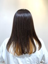 アズール 草加(azule)&nbsp;インナーカラー　アプリコットオレンジ