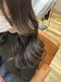 アグ ヘアー ウェイン 山形若宮店(Agu hair wain)&nbsp;インナーカラーでブルーをいれてオシャレに♪