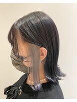 ボブ×イヤリングカラーホワイト_市川