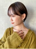 マッシュショート_アースカラーくびれヘアツートン_ba364151