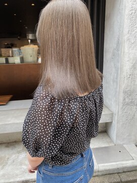 コフィー バイ メルト 吉祥寺(cofy by melt) 【中澤彩乃】透明感オリーブベージュブリーチなし韓国風ロブヘア