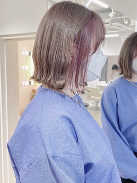 ユーフォリア 新宿店(Euphoria) 外ハネボブ　インナーカラー