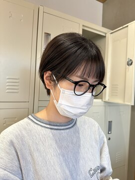 ロンドアジュール 横浜(Lond azur) オン眉ぱっつんマッシュショート【横浜/横浜ショート】