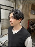 ハイライト波巻きマッシュアップバング束感ショート24