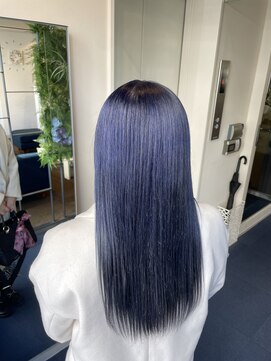 ダブル アンダーバー サロン(W_SALON) ネイビーカラー