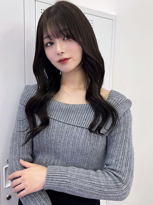 暗髪カラー/黒髪ロング/ヨシンモリ/韓国風/韓国レイヤー：L200159827