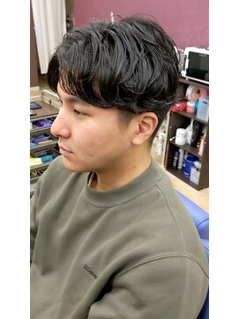 ブルブンガ(Berbunga) 【ニュアンスパーマ】韓国マッシュセンターパート無造作マッシュ