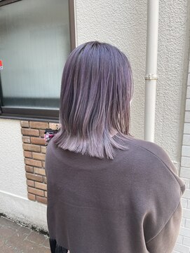 アリ 葛西店(ALi) セミディ×ラベンダーアッシュ葛西髪質改善|葛西縮毛矯正|葛西