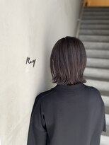 レイキョウト(Ray Kyoto)&nbsp;『RayKyoto』大人ぱっつんボブ30代40代白髪染め入りアッシュ暗髪