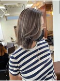 白髪ぼかし/イメチェンヘアスタイル/前髪カタログ/ボブ