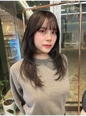 韓国へア/レイヤー/顔周り/ボブ/透明感カラー