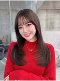韓国レイヤー/顔周りカット/レイヤーカット/顔周りレイヤー/秋色