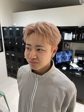 ステージ(STAGE) ダウンパーマ　ショートセンターパート　ニュアンスパーマ