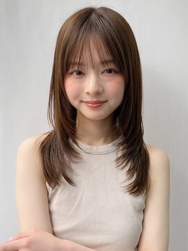 エトラ 渋谷店(etora) 小顔 前髪 レイヤーカット くびれヘア ハイライトカラー"