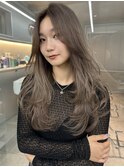 韓国ヘアーハッシュカットレイヤーカットハイライトカラー