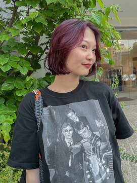 チクロヘアー(Ticro hair) ＠nkkn15 cassis brown