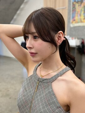 ミリ(mm) 横顔が盛れる♪流れる顔まわりカット/10代20代30代仙台韓国ヘア