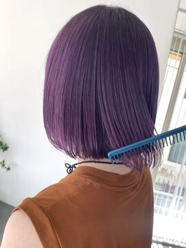 ディッシィ 立川(D'ICI) 色落ちまで楽しめるラベンダーカラー/まとまりボブ