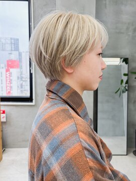 テトヘアー(teto hair) マッシュショート/丸みショート/ショートカット/ブリーチカラー