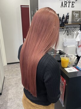 ヘアーネイル アーテ(Hair Nail ARTE) 【岡山/総社】Wカラーでピンクベージュに♪
