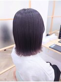 大人ガーリー/ダークアッシュ/ミディアムレイヤーカット/津田沼