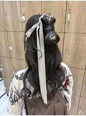【黒田】ハーフアップ/ヘアアレンジ/ヘアセット