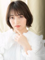 カバーヘアアンドスパ ブリス 浦和(COVER HAIR&SPA bliss) オリーブベージュ大人美人外ハネくびれショートボブ30代40代X