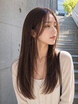 バグズ ヘアデザイン 桔梗が丘店(Baguz HAIR DESIGN) 大人可愛いシースルーバング艶髪ロングレイヤー