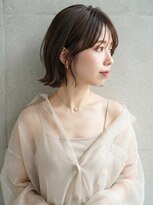 アールイーノウン 阿倍野区昭和町店(re; nown)&nbsp;大人可愛い20代30代40代ミニボブ小顔ウルフレイヤー外ハネボブ