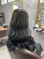 キュアスペース(CURE SPACE)&nbsp;緑色に褪色しないインナーブルーx透明感グレー