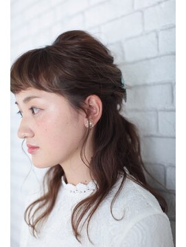 クーヘアー(coohair) 【coohair】ふわふわハーフアップ