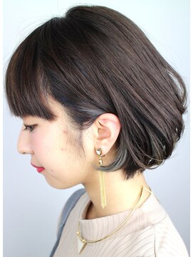 ジャコ ヘアー(jako HAIR) （jako）インナーカラー切りっぱなしボブ3Dカラーデザインカラー