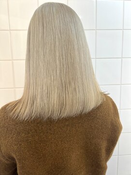 デート 下北沢(DATE) ブロンドベージュケアブリーチハイトーンカラー韓国ダブルカラー