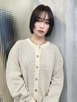 ヒュージ 三軒茶屋(huge)&nbsp;フェイスレイヤーニュアンスボブ_ショートカット_20代30代