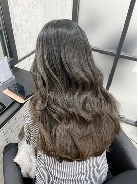 アンド(ANDO) 【本町】履歴を活かしたバレイヤージュ 髪質改善 美髪カラー