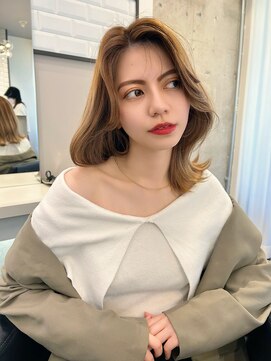 リリー(Lilley) 【lilley 稲永麻衣】くびれヘア+オリーブベージュ+天神韓国ヘア