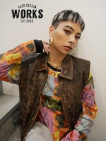 ワークス ヘアデザイン(WORKS HAIR DESIGN) デザインカラー刈り上げマッシュショートヘアー女子